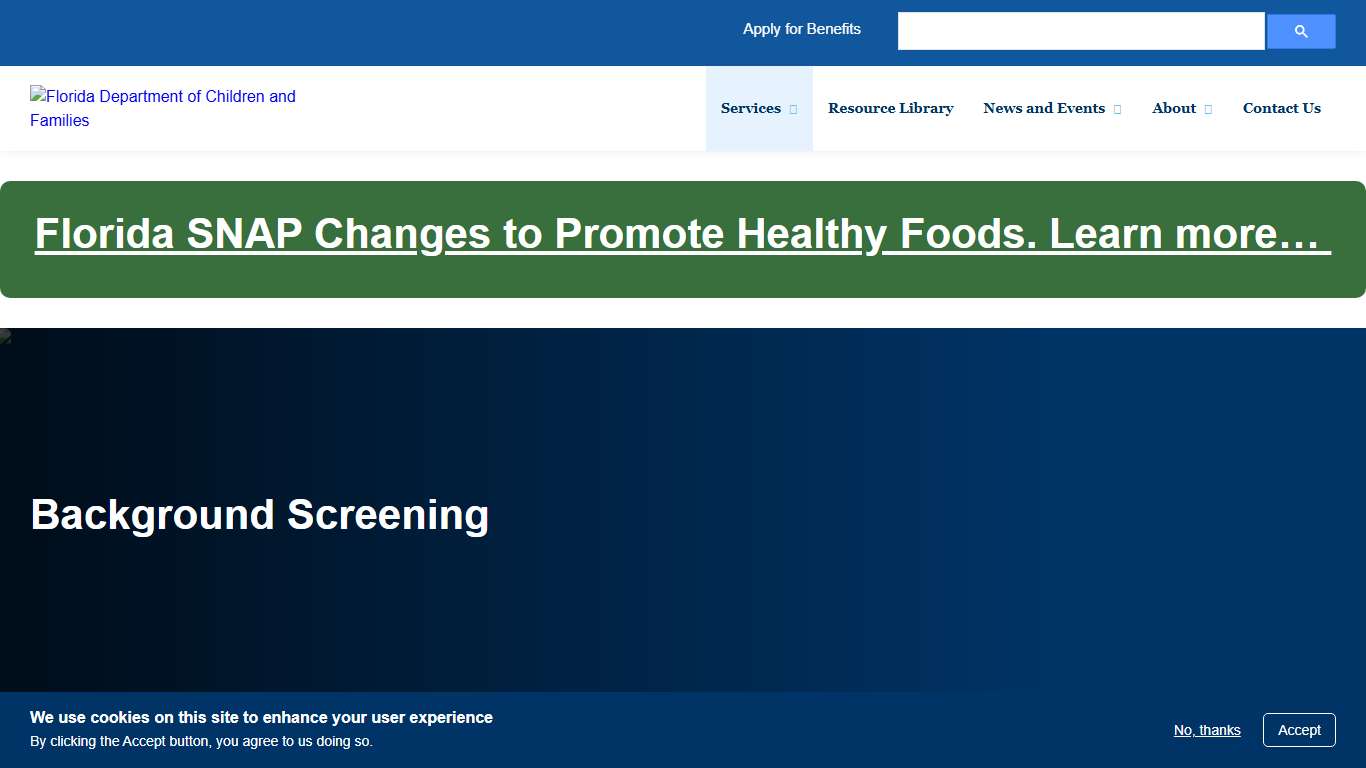 Background Screening Florida DCF